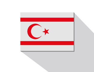 northern cyprus long shadow flag