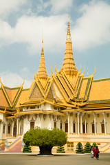 Fototapeta premium Cambodia Royal Palace, The Throne Hall