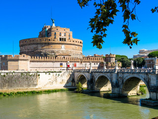 Obraz premium Castle Saint Angelo in Rome, Italy