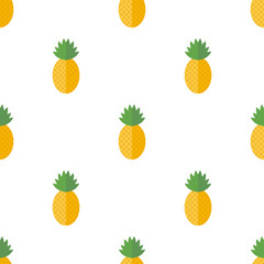 Seamless pattern with pineapple