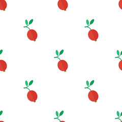Seamless pattern with cranberry