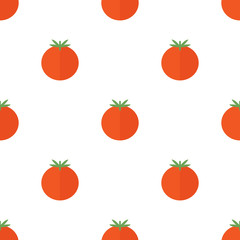 Seamless pattern with tomato