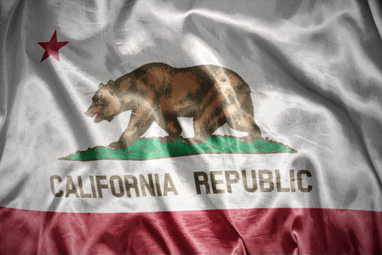 shining california state flag
