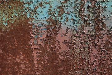 Rusty painted metall texture