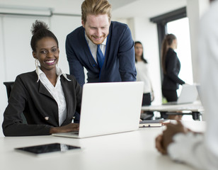 Young people in the office