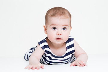 Beautiful smiling cute baby girl