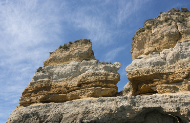 rocks and cliff in lagos porugal