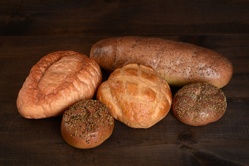 top view fresh bread