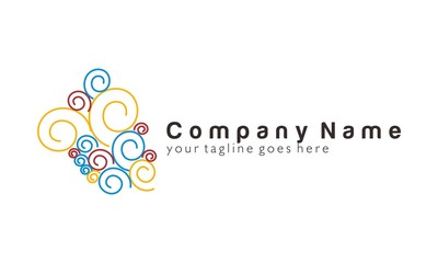 Abstract Line Logo Vector