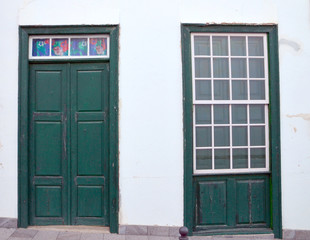 Ancient door and window.