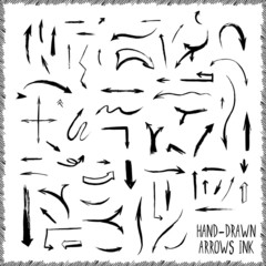 Hand-drawn arrows