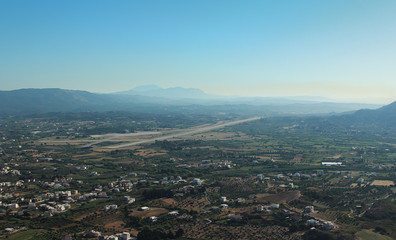 Greek view of the city from a bird's eye