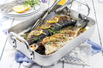Sea Bass in Casserole
