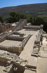 Archeological excavations in Knoss, Crete, Greece