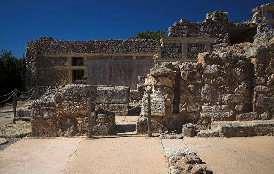 Archeological excavations in Knoss, Crete, Greece