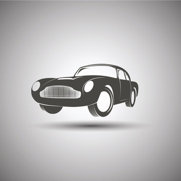 Car logo design. Transport vintage vector.