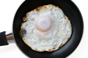 fried egg in a pan