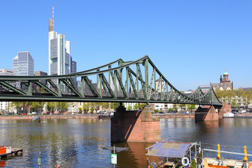 Fototapeta premium Frankfurt, Eiserner Steg (April 2015)