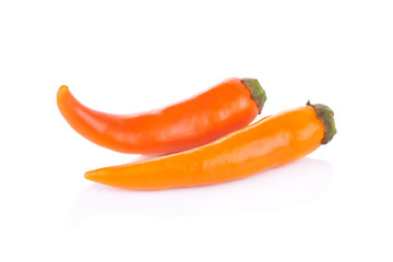 Yellow pepper isolated on a white background
