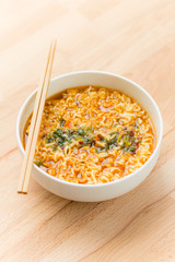 Hot and spicy instant noodle