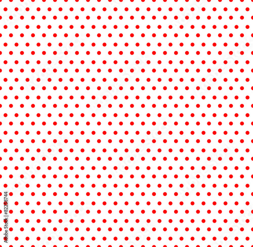 White And Red Pop Art Polka Dot Seamless Background Seamless