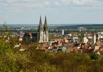 Deurstickers Regensburg von den Winzerer Höhen © magellan01