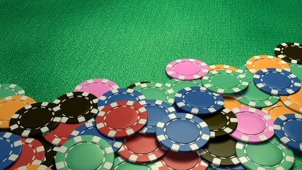 casino chips show hand