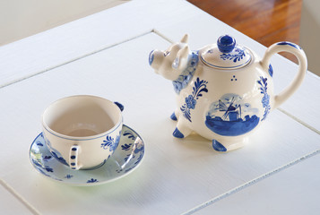Fototapeta premium Ceramic pots for guests