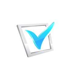 Vector blue checkmark.