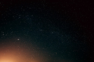 Obraz na płótnie Canvas Natural Real Night Sky Stars Background Texture