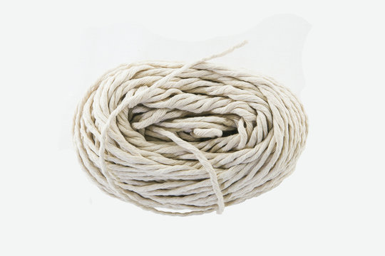 Ball of String isolated on white background.