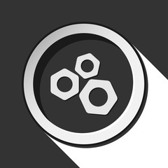 dark gray icon with nuts