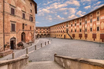 Fotobehang De scheve toren Ancient seminary in San Miniato, Tuscany, Italy