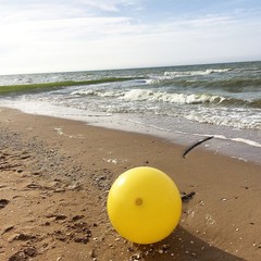 Naklejka premium Bord de mer à Cabourg, France