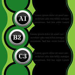 green and black infographics