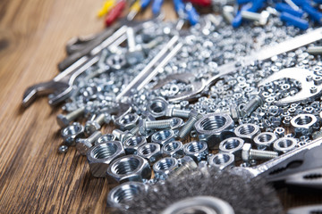 Still life with constructor tools