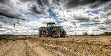 Naklejka premium traktor
