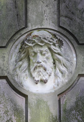 ancient statue of Jesus Christ