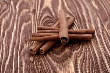 Bunch of cinnamon sticks