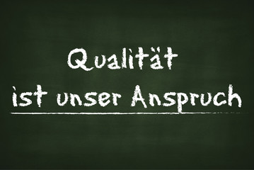 Obraz premium Qualität ist unser anspruch 2704