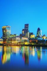 Obraz na płótnie Canvas Financial district of the City of London