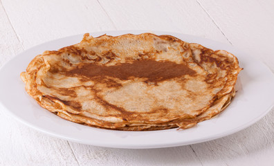 Delicious Pancakes on Plate Served