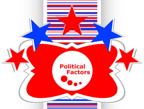 political factors web button, icon isolated on white vector
