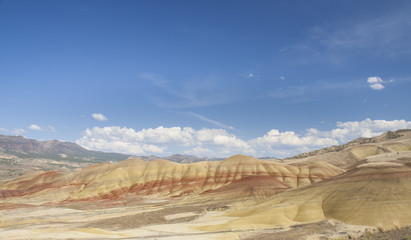 Painted hills close up view