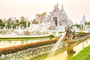 wat rong-khun temple chiangrai thailand