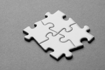 Obraz premium Business team, teamwork by jigsaw