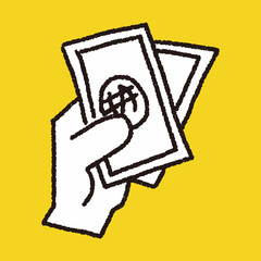 money doodle drawing