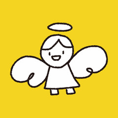 angel doodle drawing