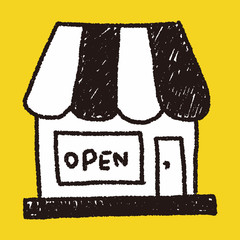 shop store doodle drawing