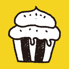 cupcake doodle drawing